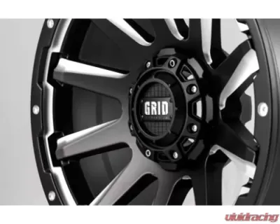 Grid Wheel Offroad GD05 Wheel 20x9 5x127 | 5x5 | 5x139.7 -12mm Matte Black | Milled - 52952F187