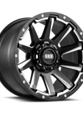 Grid Wheel Offroad GD05 Wheel 20x9 5x127 | 5x5 | 5x139.7 -12mm Matte Black | Milled                                     - 52952F187 - Image 5