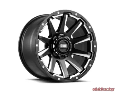 Grid Wheel Offroad GD05 Wheel 20x9 5x127 | 5x5 | 5x139.7 -12mm Matte Black | Milled - 52952F187