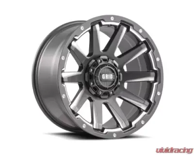 Grid Wheel Offroad GD05 Wheel 20x10 8x180 -25mm Gloss Graphite | Milled - 52188G224