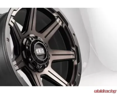 Grid Wheel Offroad GD06 Wheel 20x9 6x135|6x139.7 -12mm Metallic Dust | Matte Black - 629237D18