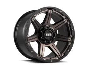 Grid Wheel Offroad GD06 Wheel 20x9 5x127 | 5x5 | 5x139.7 0mm Metallic Dust | Matte Black