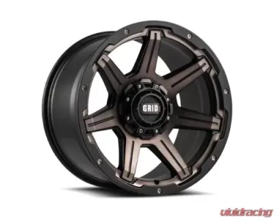Grid Wheel Offroad GD06 Wheel 20x9 6x135|6x139.7 -12mm Metallic Dust | Matte Black - 629237D18