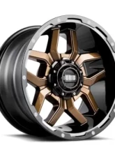 Grid Wheel Offroad GD07 Wheel 17x9 6x135|6x139.7 0mm Gloss Bronze | Black Lip                                     - 717927R78 - Image 5