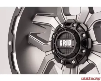 Grid Wheel Offroad GD07 Wheel 20x9 5x127 | 5x5 | 5x139.7 -12mm Matte Anthracite | Black Lip - 72952A187