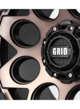 Grid Wheel Offroad GD08 Wheel 20x10 5x139.7 -20mm Metallic Dust with Matte Black                                     - 821555D278 - Image 3