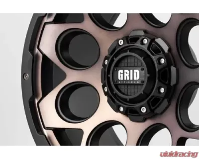Grid Wheel Offroad GD08 Wheel 20x10 5x139.7 -20mm Metallic Dust with Matte Black - 821555D278