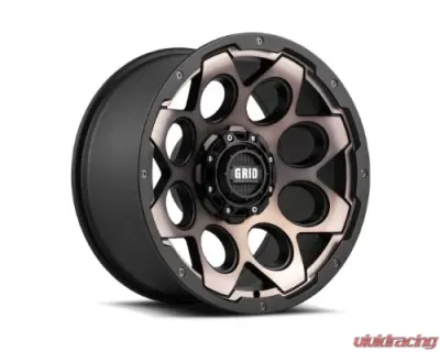 Grid Wheel Offroad GD08 Wheel 20x10 5x139.7 -20mm Metallic Dust with Matte Black - 821555D278