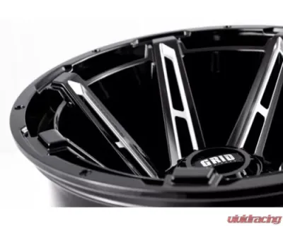 Grid Wheel Offroad GD12 Wheel 18x9 8x180 0mm Gloss Black | Milled - B18988M24