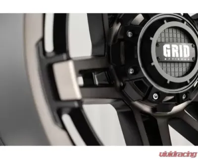 Grid Wheel Offroad GD12 Wheel 20x10 8x170 -25mm Double Dark Tint | Matte Black Lip - B2187T225