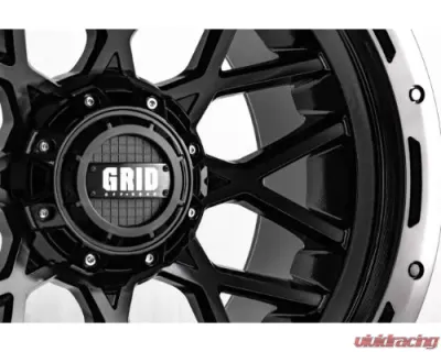 Grid Wheel Offroad GD13 Wheel 20x10 8x180 -25mm Double Dark Tint | Gloss Black Lip - C2188S224