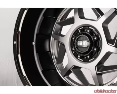 Grid Wheel Offroad GD14 Wheel 17x9 5x114.3|5x127 | 5x5 -12mm Matte Anthracite | Black Lip - D17927A178