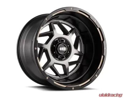 Grid Wheel Offroad GD14 Wheel 17x9 5x114.3|5x127 | 5x5 -12mm Matte Anthracite | Black Lip - D17927A178