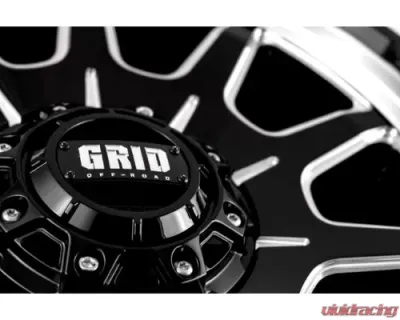 Grid Wheel Offroad GD15 Wheel 17x9 6x120 0mm Gloss Black | Milled - E17962M157