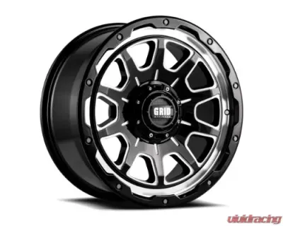 Grid Wheel Offroad GD15 Wheel 17x9 6x120 0mm Gloss Black | Milled - E17962M157