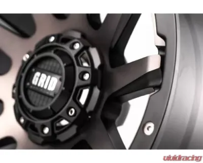 Grid Wheel Offroad GD05 Wheel 20x9 5x127 | 5x5 | 5x139.7 -12mm Metallic Dust | Matte Black - 52952D187