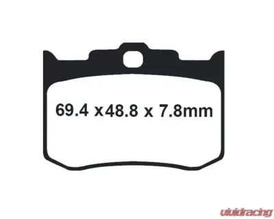 Lyndall Brakes Xtreme Performance Machine Four Piston Brake Pads Big Dog | American | Indian 1998-2011 - 7182-X