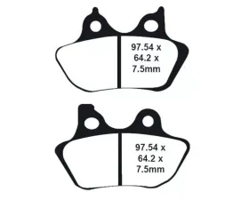 Lyndall Brakes Xtreme Front and Rear Brake Pads Harley Davidson 2000-2007