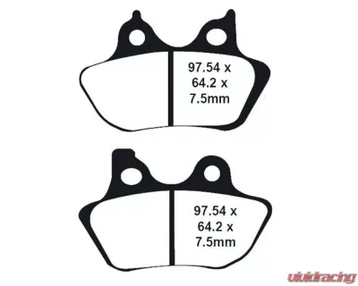 Lyndall Brakes Gold Plus Front and Rear Brake Pads Harley Davidson 2000-2007 - 7195 GOLD+