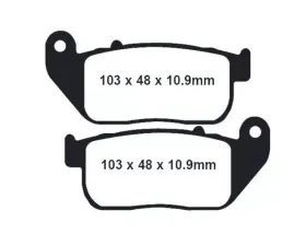 Lyndall Brakes Gold Plus Front Brake Pads Harley Davidson 2004-2013