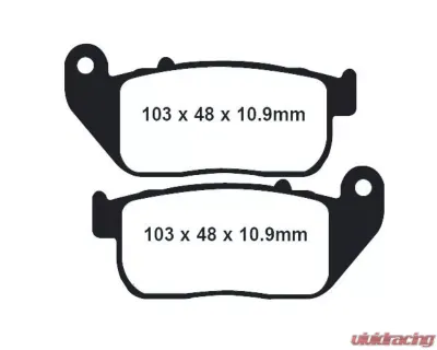 Lyndall Brakes Gold Plus Front Brake Pads Harley Davidson 2004-2013 - 7233-G+