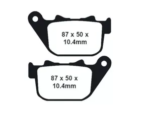 Lyndall Brakes Gold Plus Rear Brake Pads Harley Davidson 2004-2009