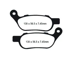 Lyndall Brakes Gold Plus Dyna Rear Brake Pads Harley Davidson 2008-2017