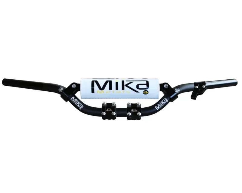 Mika Metals 7/8 Handlebar White with Clamps Yamaha PW50 - MK-78-PW-WHITE