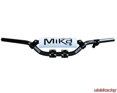 Mika Metals 7/8 Handlebar White with Clamps Yamaha PW50 - MK-78-PW-WHITE