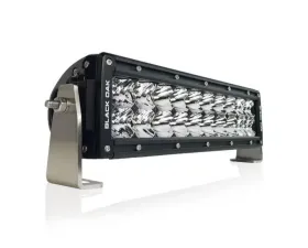 Black Oak 10 Inch Double Row LED Pro Series 2.0 Dual Row LED Light Bar Combo, Spot, or Flood Optics 5W Black