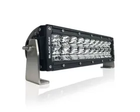 Black Oak 10 Inch Curved Double Row LED Pro Series 2.0 Dual Row LED Light Bar Combo, Flood, or Spot Optics 5W Black
