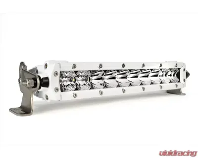 Black Oak 10 Inch Marine Single Row LED Pro Series 2.0 5 Watt Combo LED Light Bar Spot & Flood Optics 5W White - 10CM-S5OS