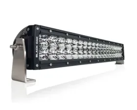Black Oak 20 Inch Double Row LED Pro Series 2.0 Dual Row LED Light Bar Combo, Spot, or Flood Optics 5W Black