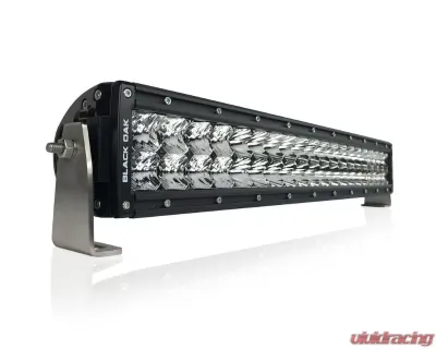 Black Oak 20 Inch Curved Double Row LED Pro Series 2.0 Dual Row LED Light Bar Combo, Flood, or Spot Optics 5W White - 20CC-D5OS