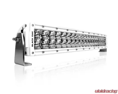 Black Oak 20 Inch Marine Curved LED Pro Series 2.0 Double Row LED Light Bar Combo, Spot, or Flood Optics 5W White - 20CCM-D5OS