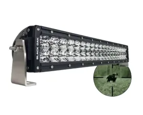 Black Oak 20 Inch Infrared IR LED Double Row Light Bar LED Pro Series 2.0 940nm Black