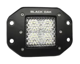Black Oak Flush Mount LED POD Light Flood or Diffused LED Pro Series 2.0 10W Black