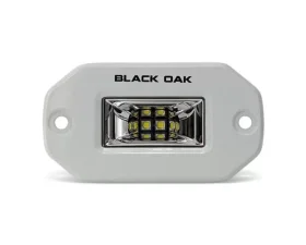 Black Oak 2 Inch Marine Flush Mount Spreader Light LED Pro Series 2.0 Scene White