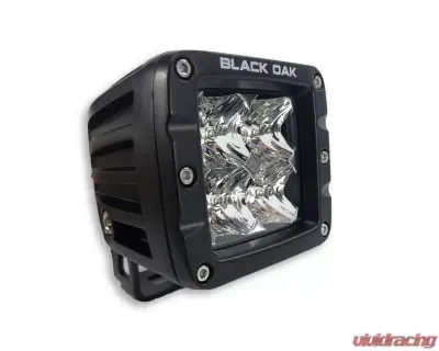 Black Oak 2 Inch Flood or Spot LED Pod Light LED Pro Series 2.0 10W Black - 2S-POD10CR