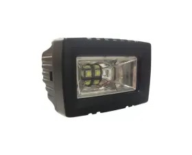 Black Oak 2 Inch Single Row LED Light Bar with Scene Optics LED Pro Series 2.0 Black