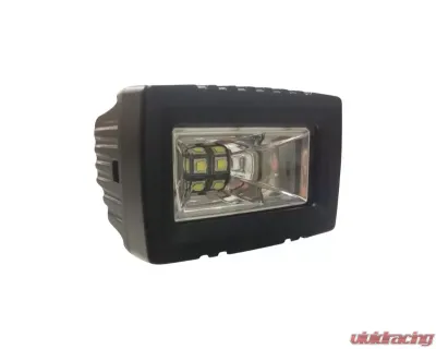 Black Oak 2 Inch Single Row LED Light Bar with Scene Optics LED Pro Series 2.0 Black - 2SR-SL10CR