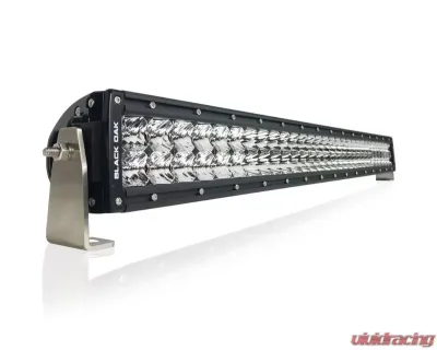 Black Oak 30 Inch Double Row LED Pro Series 2.0 Dual Row LED Light Bar Combo, Spot, or Flood Optics 5W Black - 30C-D5OS