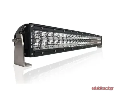 Black Oak 30 Inch Curved Double Row LED Pro Series 2.0 Dual Row LED Light Bar Combo, Flood, or Spot Optics 5W White - 30CC-D5OS