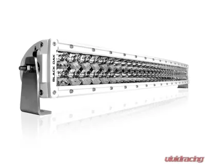 Black Oak 30 Inch Marine Curved LED Pro Series 2.0 Double Row LED Light Bar Combo, Flood, or Spot Optics 5W White - 30CCM-D5OS