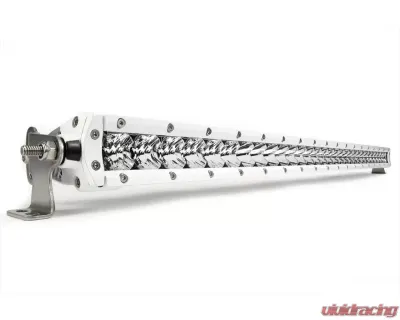 Black Oak 30 Inch Marine Single Row LED Pro Series 2.0 5 Watt Combo LED Light Bar Spot & Flood Optics 5W White - 30CM-S5OS