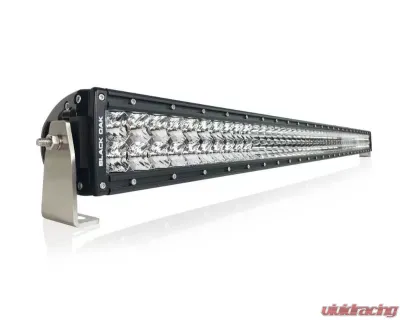 Black Oak 50 Inch Double Row LED Pro Series 2.0 Dual Row LED Light Bar Combo, Spot, or Flood Optics 5W Black - 50C-D5OS