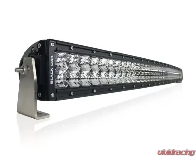 Black Oak 50 Inch Curved Double Row LED Pro Series 2.0 Dual Row LED Light Bar Combo, Flood, or Spot Optics 5W White - 50CC-D5OS