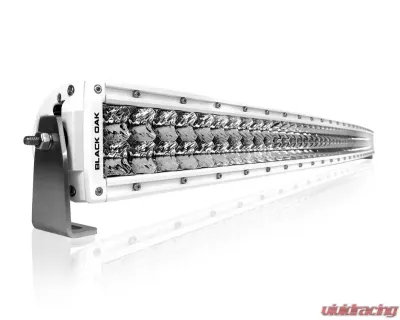 Black Oak 50 Inch Marine Curved LED Pro Series 2.0 Double Row LED light bar Combo, Spot, or Flood Optics 5W White - 50CCM-D5OS