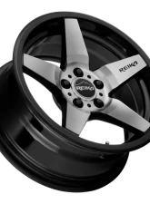 Reika Seeker R15 Wheel 15x7 5x100 +15 Black Machine Face                                     - R15570151007F - Image 2