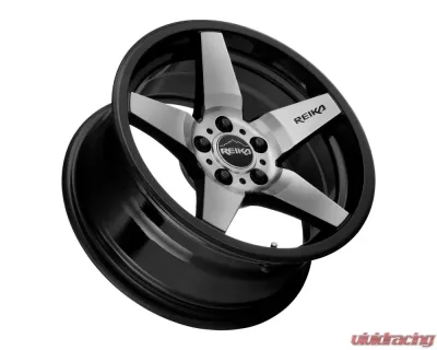 Reika Seeker R15 Wheel 15x7 5x100 +15 Black Machine Face - R15570151007F